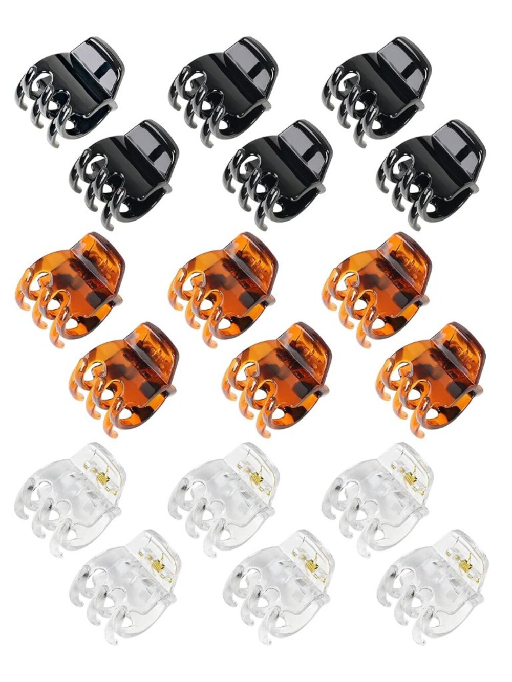 Medium Hair Clips, 18 Pcs 1.38 Inch Hair Claw Clips, No-Slip Jaw Clips for Women